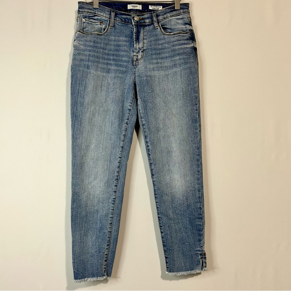 Kensie Jeans Women’s The Effortless Skinny Crop Skinny Jean Light Blue 29 EUC